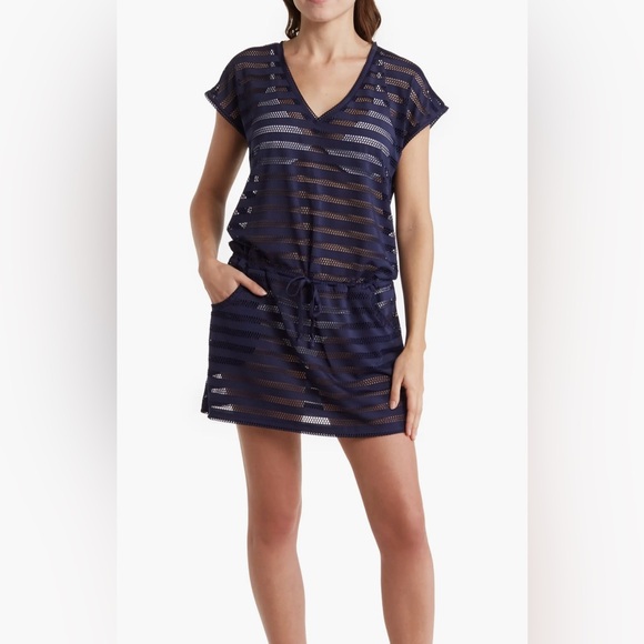 Calvin Klein tunic swimsuit coverup, GUC - Picture 3 of 16